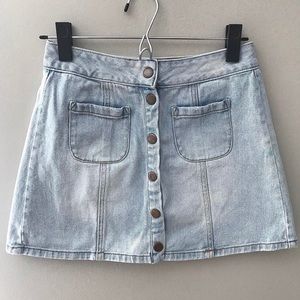 PacSun mini denim skirt